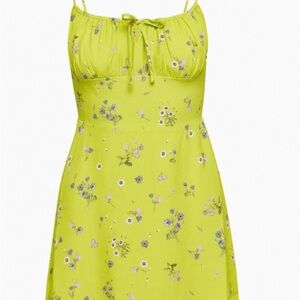 Aritzia Sunday Best green floral xs sundress